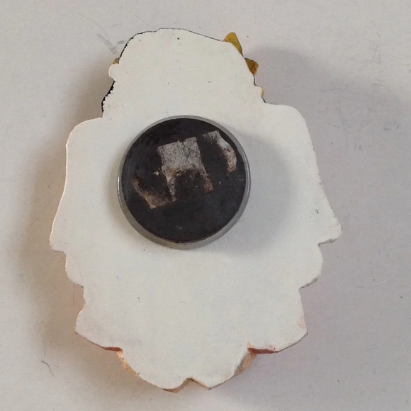 Angel Star Headband With White Gray Tabby Cat Fridge Magnet Resin 3 Inches Tall - Picture 4 of 5